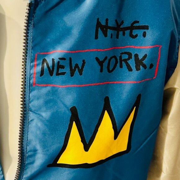 Jean-Michel Basquiat Graphic Art ( Size M ) Members Only Jacket / Windbreaker - Picture 6 of 10